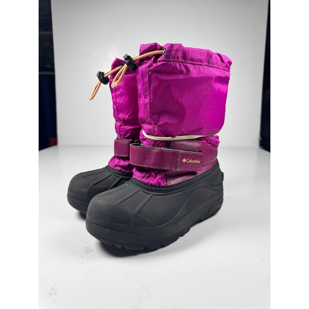Columbia Powderbug Forty BY1324-665 Girls 1 Pink Mid Calf Waterproof Snow Boots